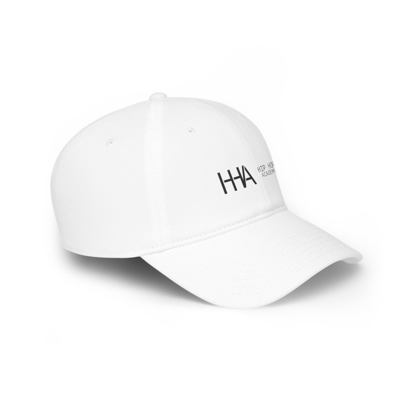 Hip Hop Academy Red Low Profile Baseball Cap - Trendy Streetwear for Music Lovers