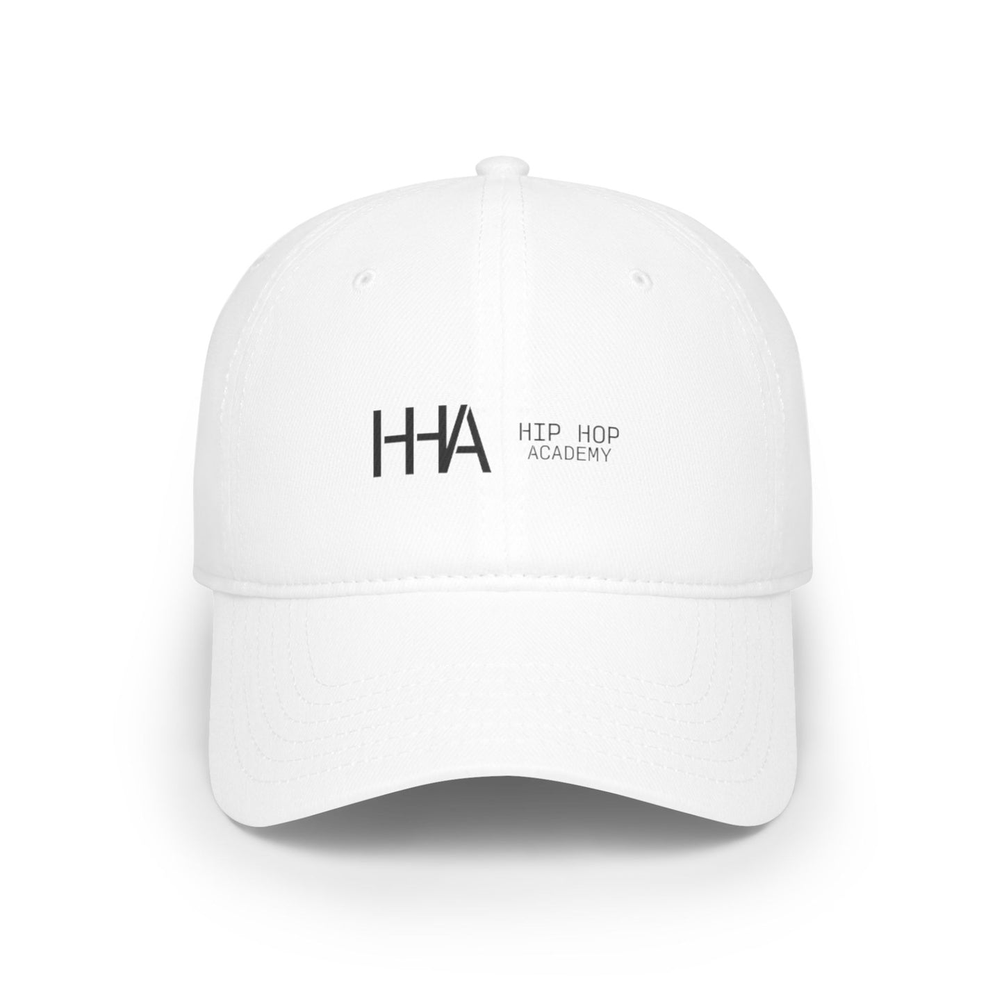 Hip Hop Academy Red Low Profile Baseball Cap - Trendy Streetwear for Music Lovers